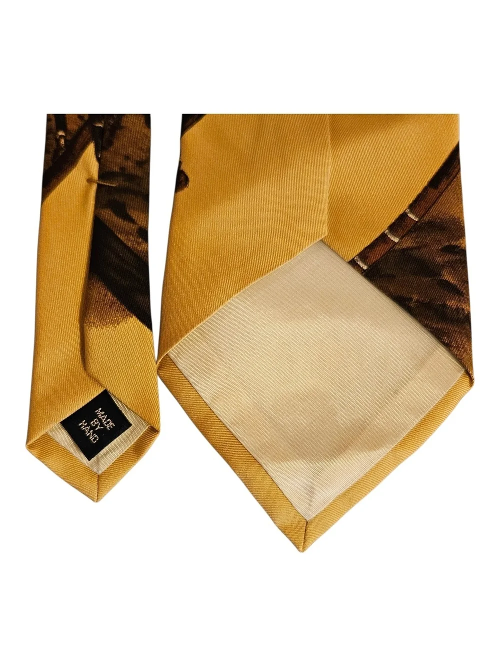 PRL Vintage Silk Polo Scene Tie